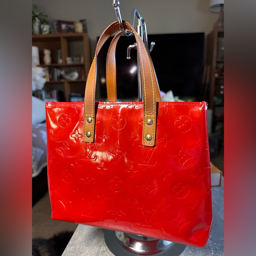 Louis Vuitton Reade PM Red Vernis monogram vintage bag - Picture 3 of 15